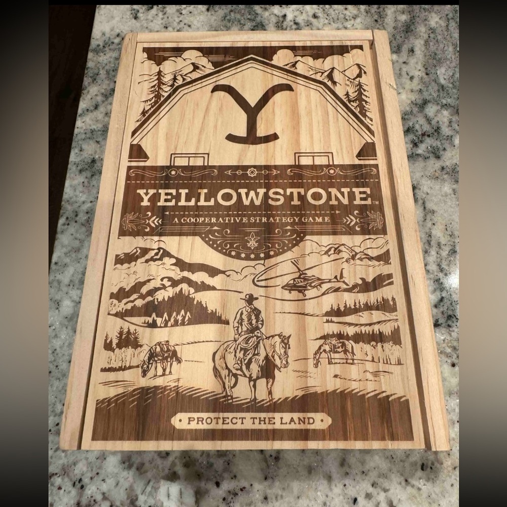Yellowstone Wooden Board Game UNUSED - Picture 1 of 7